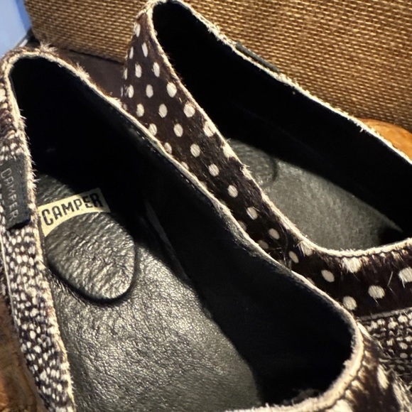 CAMPER Dot Printed Unborn Calf Shoes Size 38 - Picture 2 of 12
